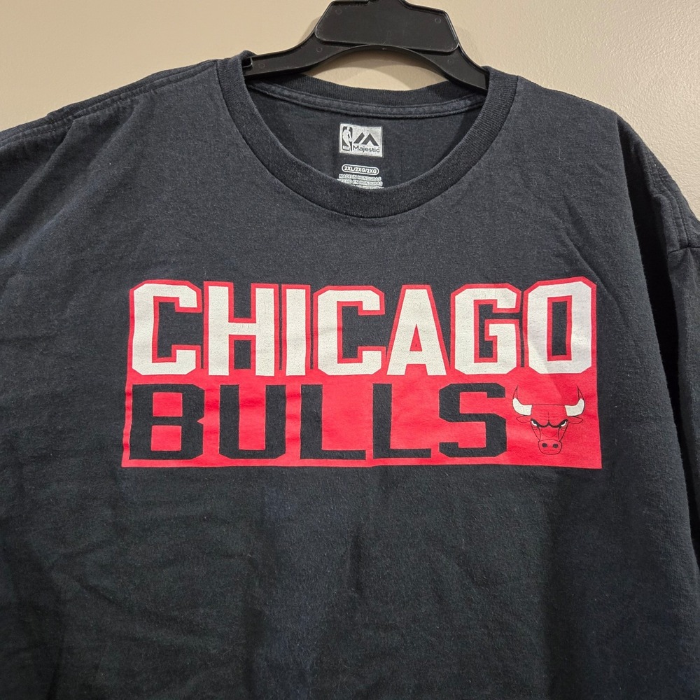Majestic‎ Joakim Noah Chicago Bulls #13 Shirt Mens 2XL Black Basketball NBA